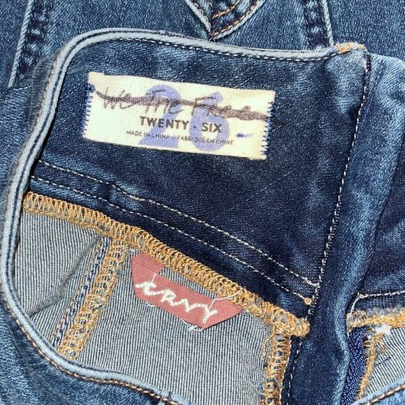 Free People CRVY Mercury Zip Jeans in Harper Blue | Women’s Size 26 - Picture 7 of 8